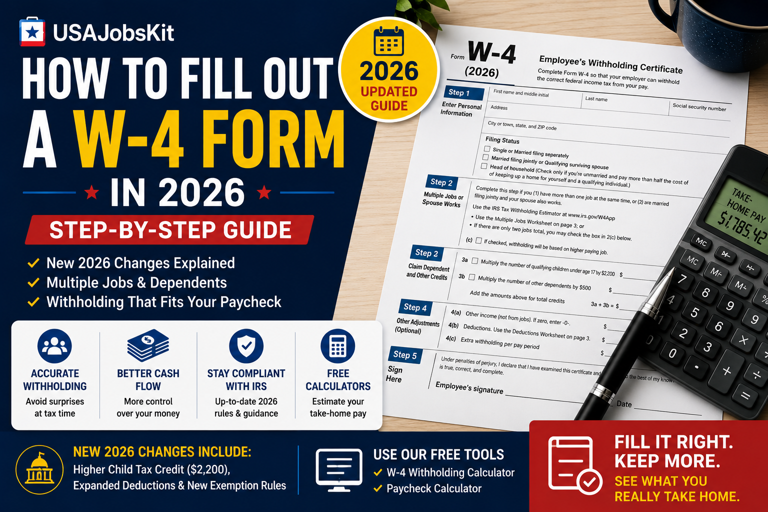 How to Fill Out a W-4 Form in 2026 – Step-by-Step Guide