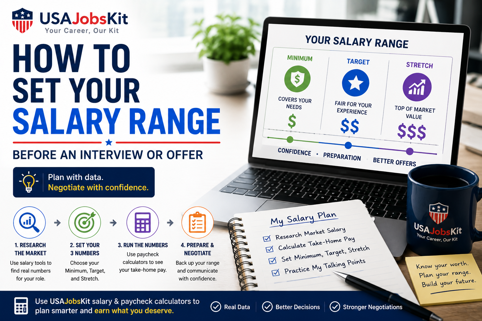 How to Set Your Salary Range Before an Interview or Offer