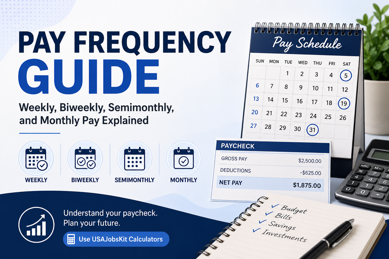 Pay Frequency Guide Weekly, Biweekly, Semimonthly, and Monthly Pay Explained