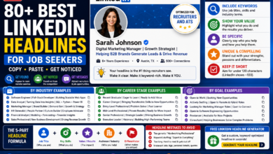 80+ Best LinkedIn Headlines for Job Seekers in 2026 (Copy-Paste Examples)