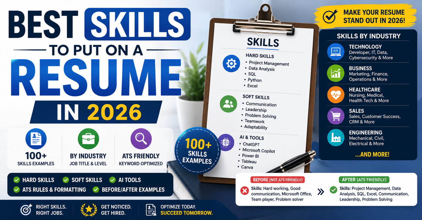 Best Skills to Put on a Resume in 2026 (100+ Examples by Industry)