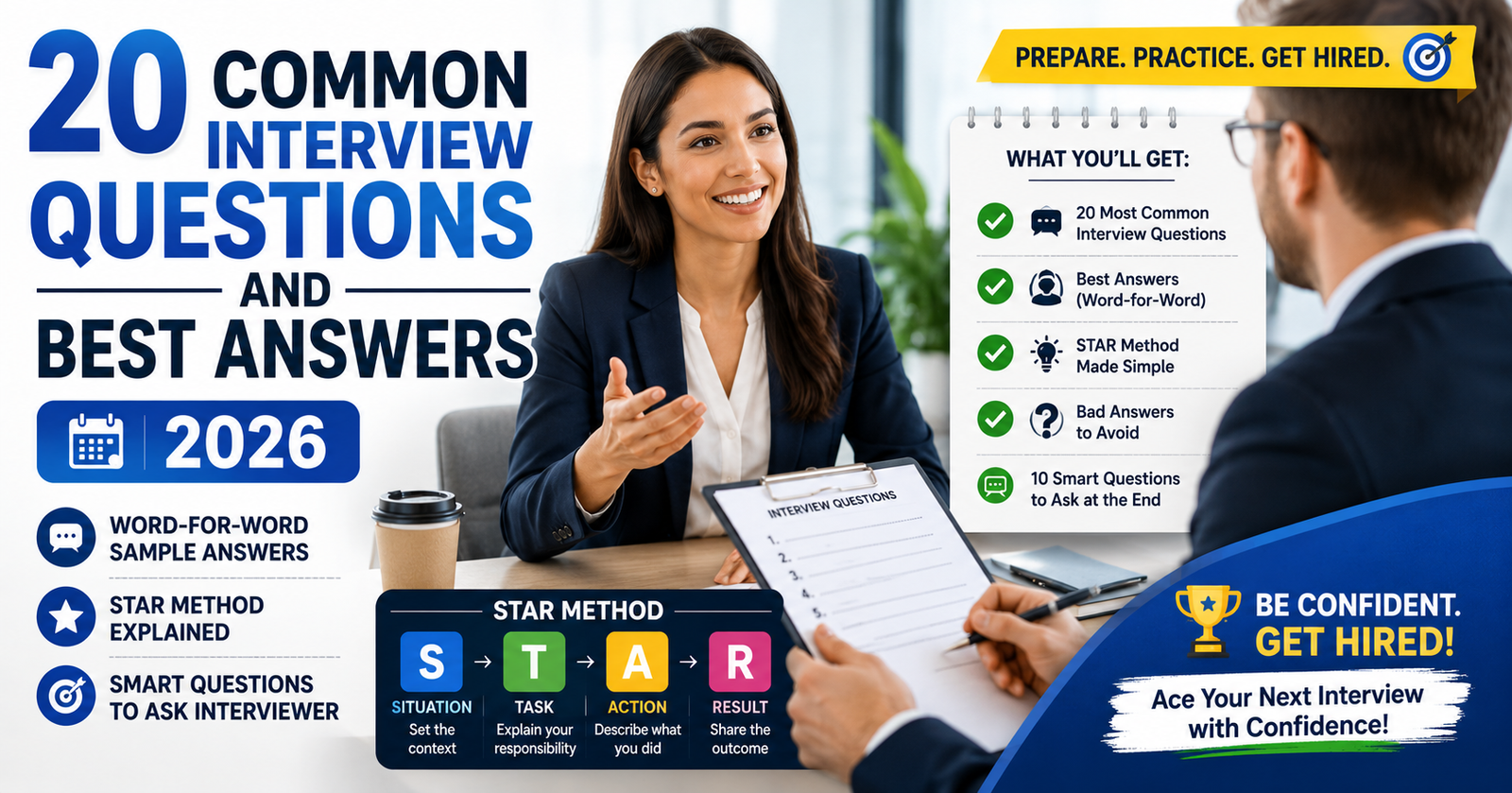 20 Common Interview Questions and Best Answers (2026)